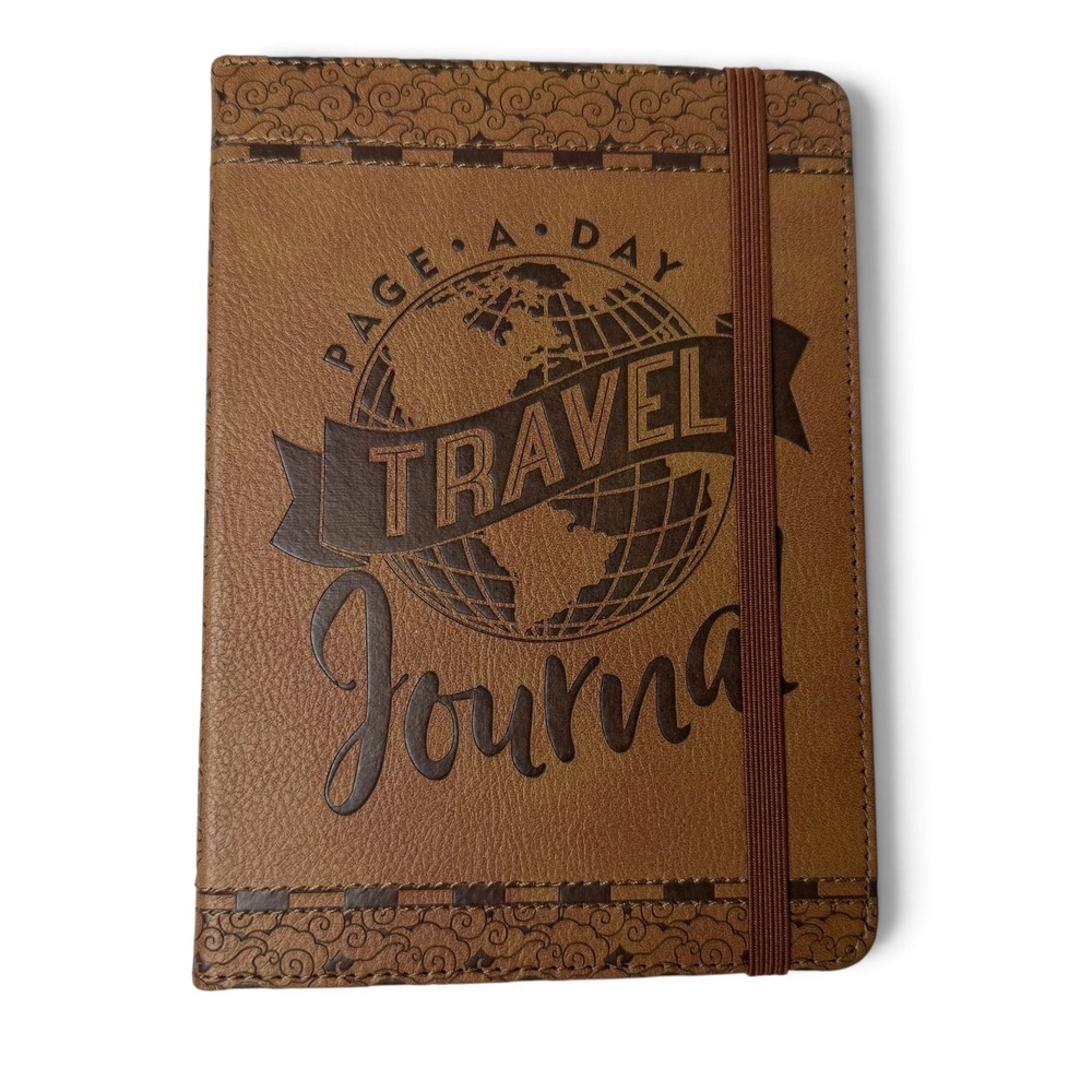 Peter Pauper Press Page-A-Day Artisan Travel Journal Brown 176 Pages New